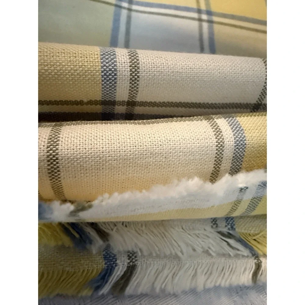 Yellow White And Blue Big Plaid 27